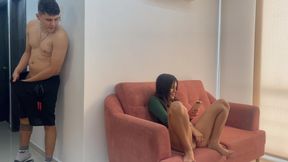 I catch my little stepsister watching porn and we end up fucking nice and hard until I cum