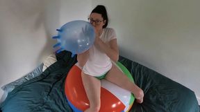 93 Glove Popping on a Big Beach Ball