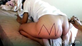 Raunchy brown-haired tattooed babe gets ravaged in POV sex romp