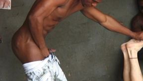 Twink Bondaged By Blacks