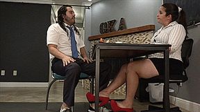 Boss Phoenix Wild Gives Employee Russell Grand A FootJob (SD 720p WMV)