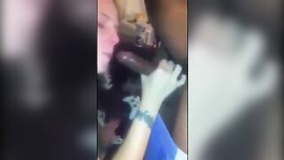 White hoe drinking bbc piss