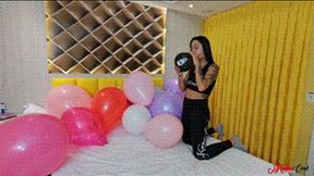 PLAYING WITH BALLOONS ON MY FAVORITE SOFA - BY RUBY - FULL VERSION IN FULL HD - KC APRIL 2025!!!!