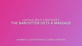 Climax Clip From The Babysitter Gets A Massage