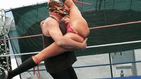 Genital Pro Wrestling Destruction - Julie Winchester vs Female Destroyer (IN HIGH DEFINITION)