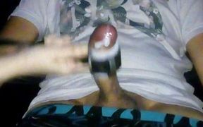 Femdom cumshot seat belt