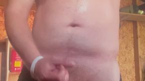 Afternoon outdoor orgasm , with sweat, spit, smoke, and sperm