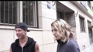 Blond Sexy Gets Banged by a African Penis and Her Dude Loves Watching