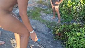 Beach Slut Unleashed: Hubby Films Her Fucking Over 20 Dudes in Public