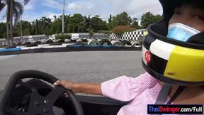 Teen Thai Amateur GF Sex On Go Kart Track