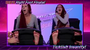 Red’s Right Foot Finale - Ticklish Insanity