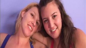 Two seductive German babes indulging in intense, interracial group sex experience