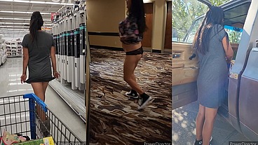 Exhibitionist wife - public booty
