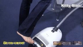 Kitty Blair full power leather sofa vacuuming