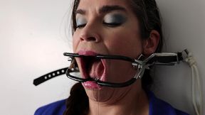extreme gag predicament - nailed to the wall