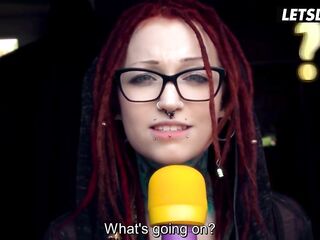 Punk German Reporter Jezzicat Gets Drilled By Older Dude - LETSDOEIT