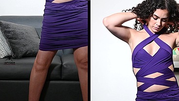 👠Try=on 💜 purple dress 👗w/Jules👚