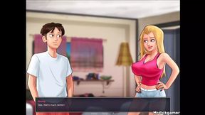 Summertime Saga Gameplay: Girl Receives Hot Creampie Deep Inside Her Puffy Love Hole