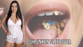Shrunken slumber party: crushed & vored by unaware giantess stepmom - Lalo Cortez and Vanessa (custom clip)