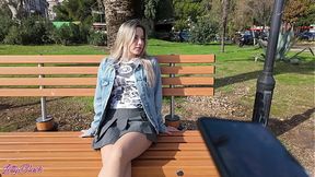 Intimate Stroll with Vibrating Pleasure Control