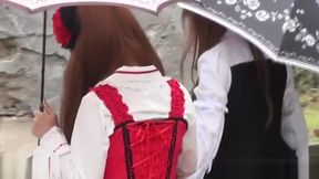 Asian Cosplayers Go Wild in Public, Lesbian Action &amp; Masturbation