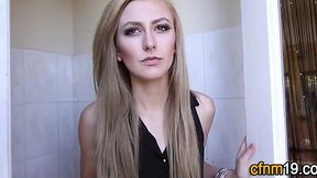 Amateur takes on massive cock