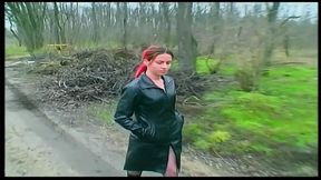 Redhead Teen Outdoors Urinating