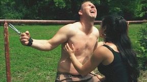 FULL SCENE:THE MOST EXTREME TICKLING HUMILIATION-CRUEL HANDCUFFED TICKLING WITH RUINED ORGASM AND CUM EATING HUMILIATION!