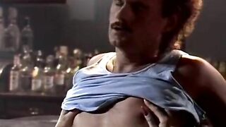 Kathleen Gentry, Joey Silvera in 70s porn shows mad love making scene in the bar