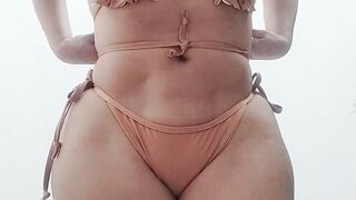 Concealed camera to my stepmother inside the dressing room (Huge butt Bae body) two