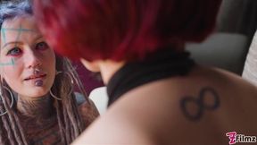 Beautiful lesbian games with hotties Miss Flora and Anuskatzz