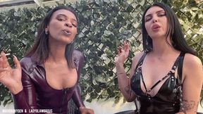 Serve Smoking Queens in Latex | MahoganyQen & LadyGlamorous