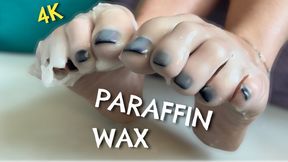 Paraffin Wax Dip and Removal On My Feet in 4K