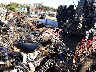 NO PANTS at BIKE SHOW(part two) # Show off JOY in March(previous to Quarantine)