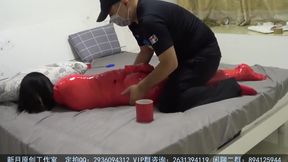 Bound Brunette&#039;s Chinese Mummification