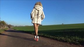 Sunny Sunday Walk with Louboutin High Heels - full clip - (1280x720*wmv)