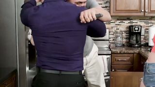 Stepdaughter Dixie Lynn Brought to Kneel A Forbidden Spitroast Threesome Frenzy