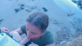 stepson cheats with stepmom on the beach