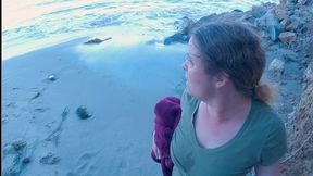 stepson cheats with stepmom on the beach