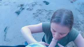 stepson cheats with stepmom on the beach
