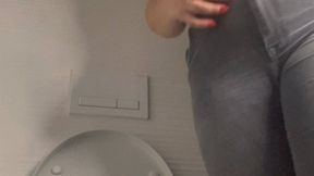 Cutie visits the toilet 2