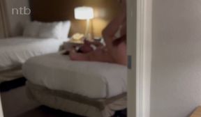 ntb ir mstrgm curvy milf entertains a visitor in her home while hubby watches