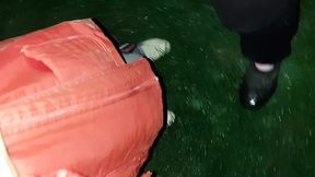 Two village girls get nasty in the barn, lesbian sex with dirty chatter