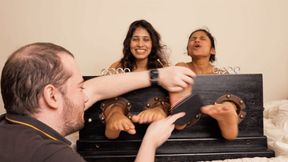 Two Indian Princesses in the Stocks