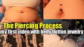 How I did a navel piercing! And also my first belly masturbation after that! (4K)