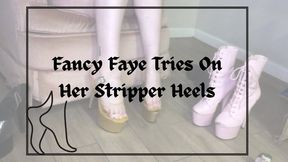 Fancy Faye Presents: Redhead BBW Tries On Stripper Heels and Tells You How She Would Dominate You