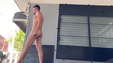 Flashing naked in the street