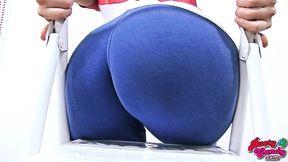 ladder on fire! big ass busty teen in a tight bodysuit - bustycandy-080 official fhd
