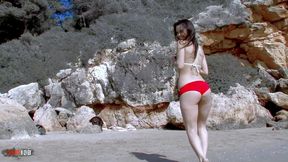 spanish pornstar samia duarte fucking on a public beach