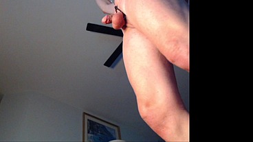 Loganhuge - Naked BDSM! Rope tied around my neck, tied to my cock and balls! Spreading cute asshole wide open for you! More sexy, hot naked Loganhuge vids: sheer.com/loganhuge